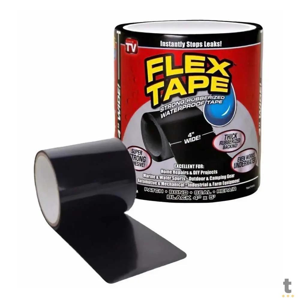 Fita Adesiva Para Reparos Flex Tape Preta Truedata